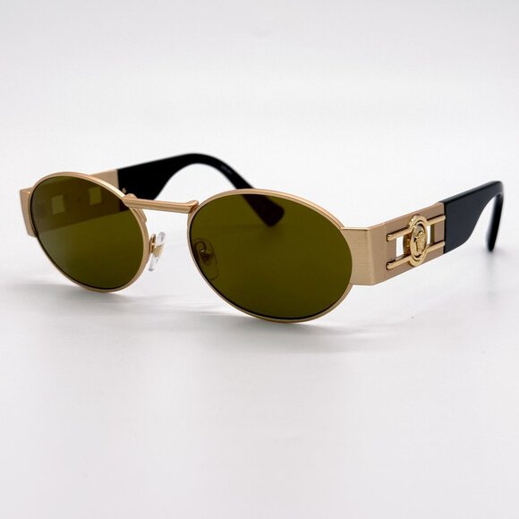 NEW VERSACE SUNGLASSES VE2264 10025A GOLD WOMEN EYEWEAR VE2264 1002/5A main image 4